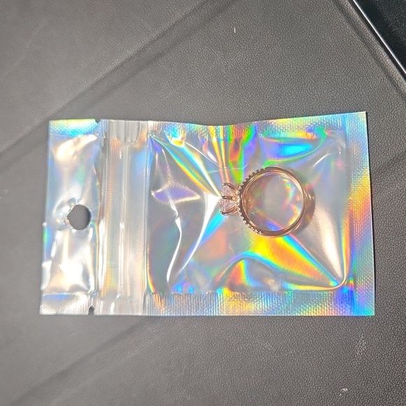 Rose Gold Cubic Zirconia Engagement Ring Size 6.5 - Picture 8 of 8